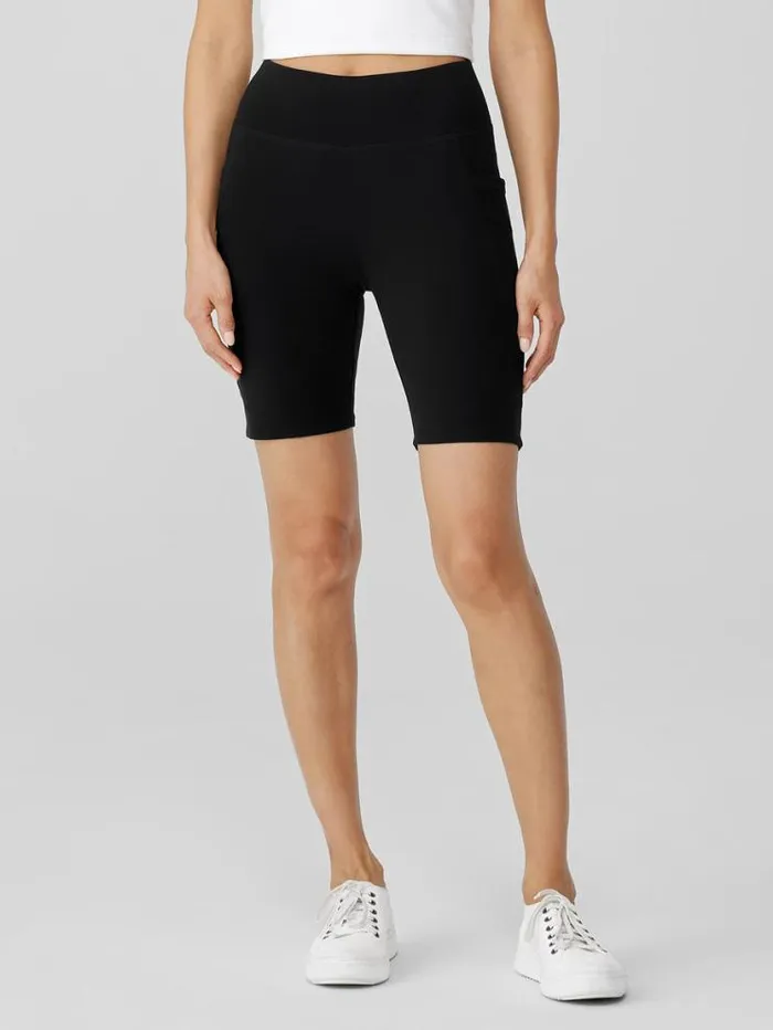 Eileen Fisher Pants Shorts and Jumpsuits Pima Cotton Stretch Jersey Shorts Black 8211 Shop