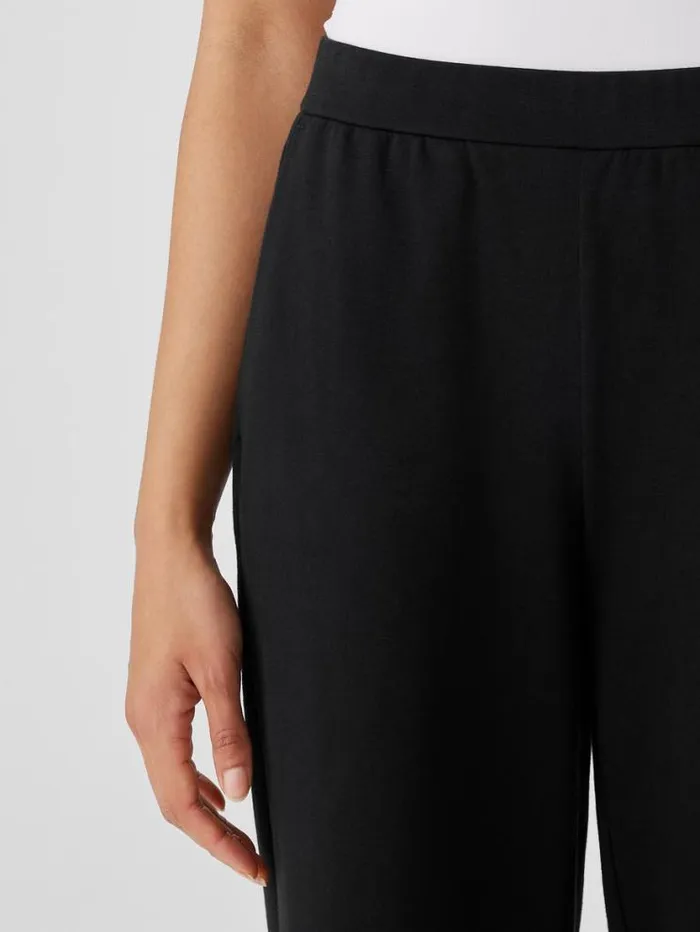 Eileen Fisher Petite Cotton Blend Ponte WideLeg Pant Black 8211 Shop