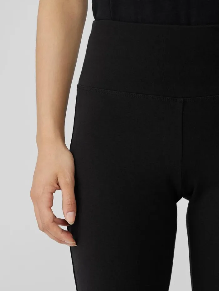 Eileen Fisher Petite Pima Cotton Stretch Jersey HighWaisted Pant Black 8211 Shop