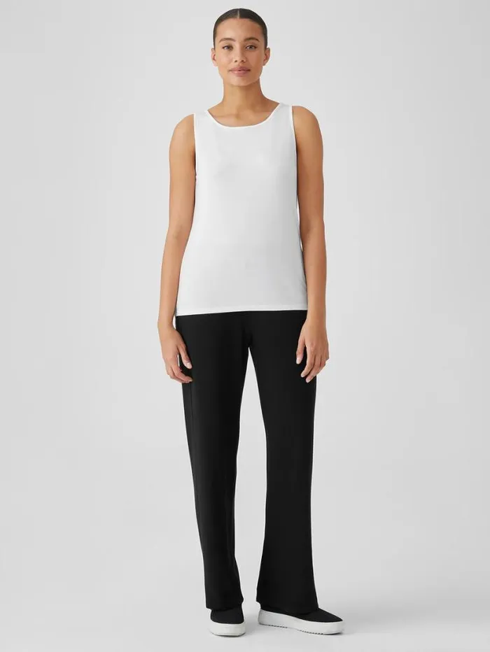 Eileen Fisher Petite Stretch Jersey Knit Jewel Neck Tank White 8211 Shop