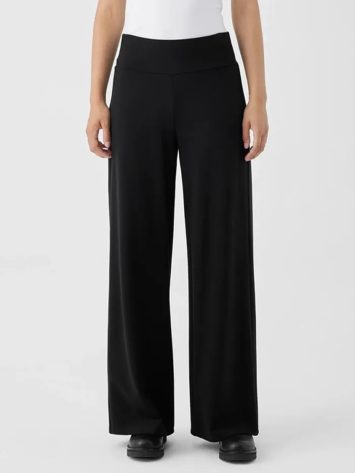 Eileen Fisher Petite Washable Flex Ponte HighWaisted Pant Black 8211 Shop