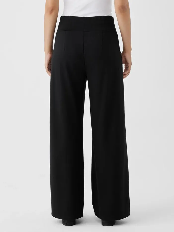 Eileen Fisher Petite Washable Flex Ponte HighWaisted Pant Black 8211 Shop