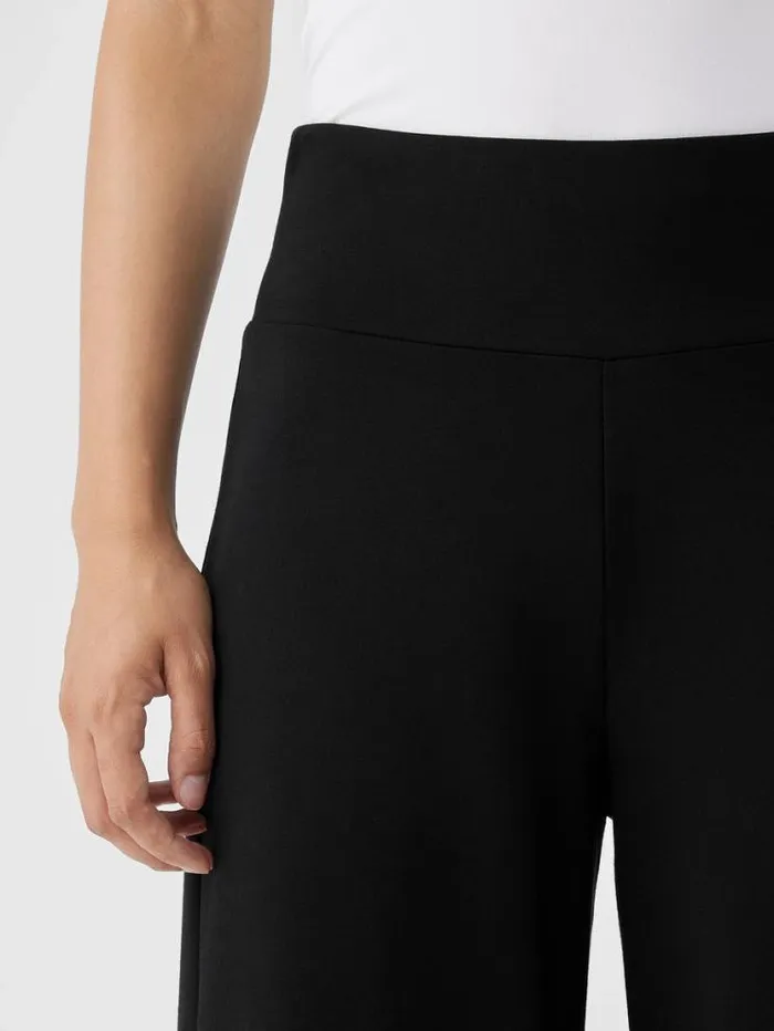 Eileen Fisher Petite Washable Flex Ponte HighWaisted Pant Black 8211 Shop