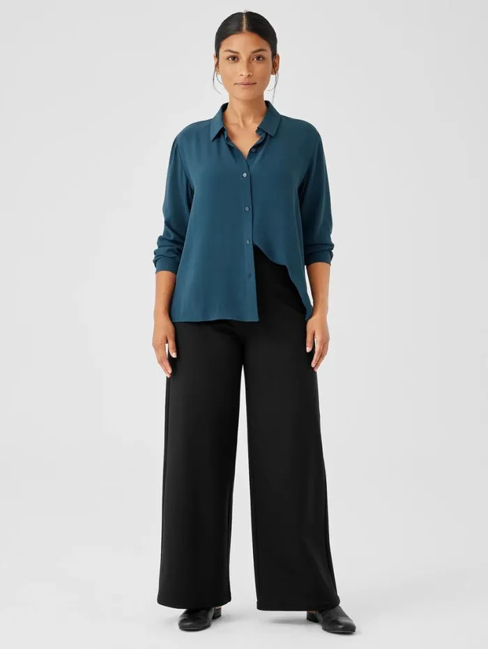 Eileen Fisher Petite Washable Flex Ponte HighWaisted Pant Black 8211 Shop