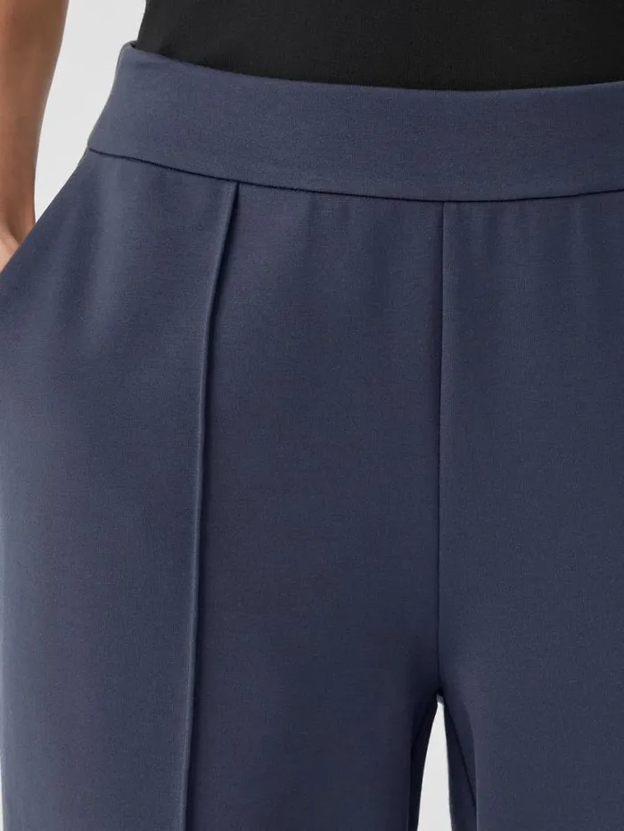 Eileen Fisher Petite Washable Flex Ponte Pintuck Pant Ocean 8211 Shop