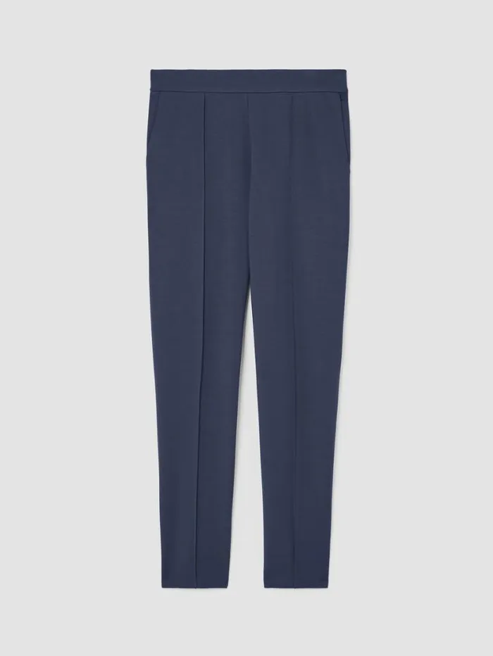 Eileen Fisher Petite Washable Flex Ponte Pintuck Pant Ocean 8211 Shop