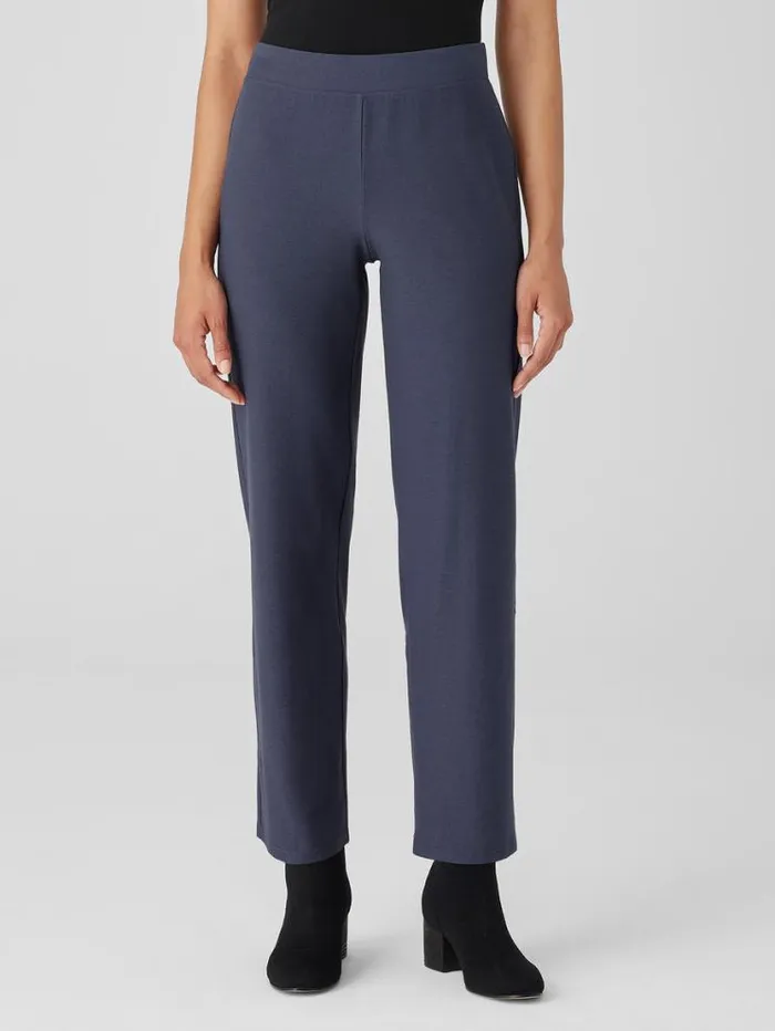 Eileen Fisher Petite Washable Stretch Crepe Straight Pant Ocean 8211 Shop
