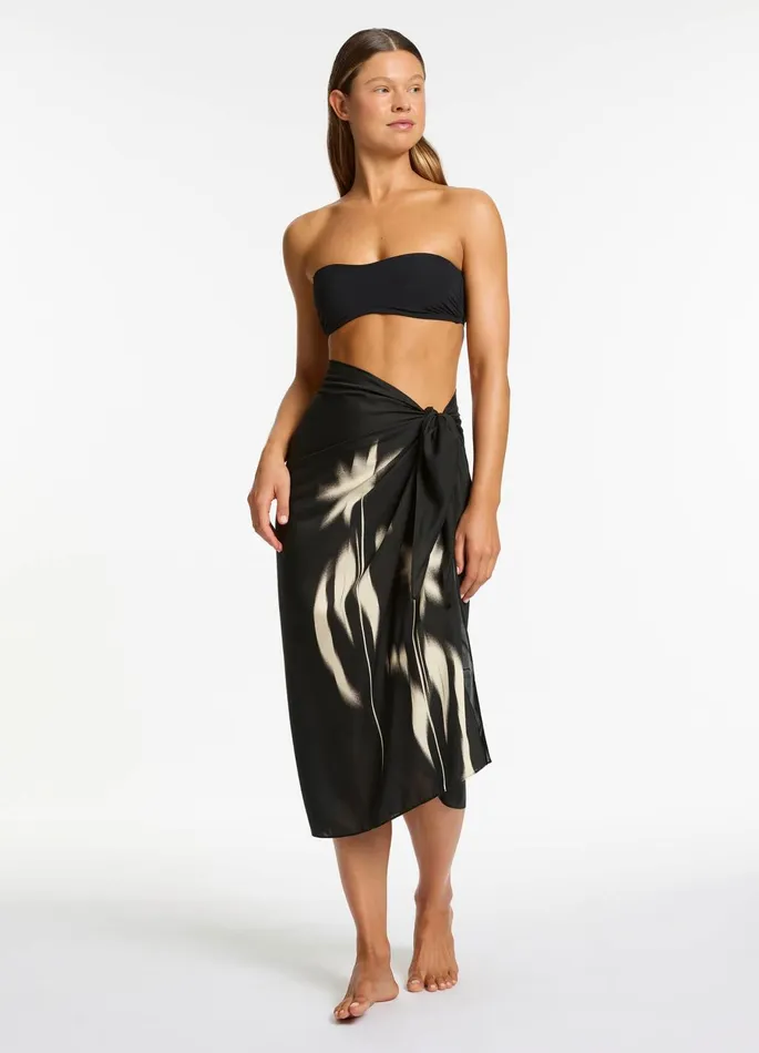 Elora Sarong Black Women JETS Australia Skirts and Sarongs