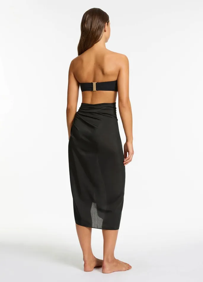 Elora Sarong Black Women JETS Australia Skirts and Sarongs