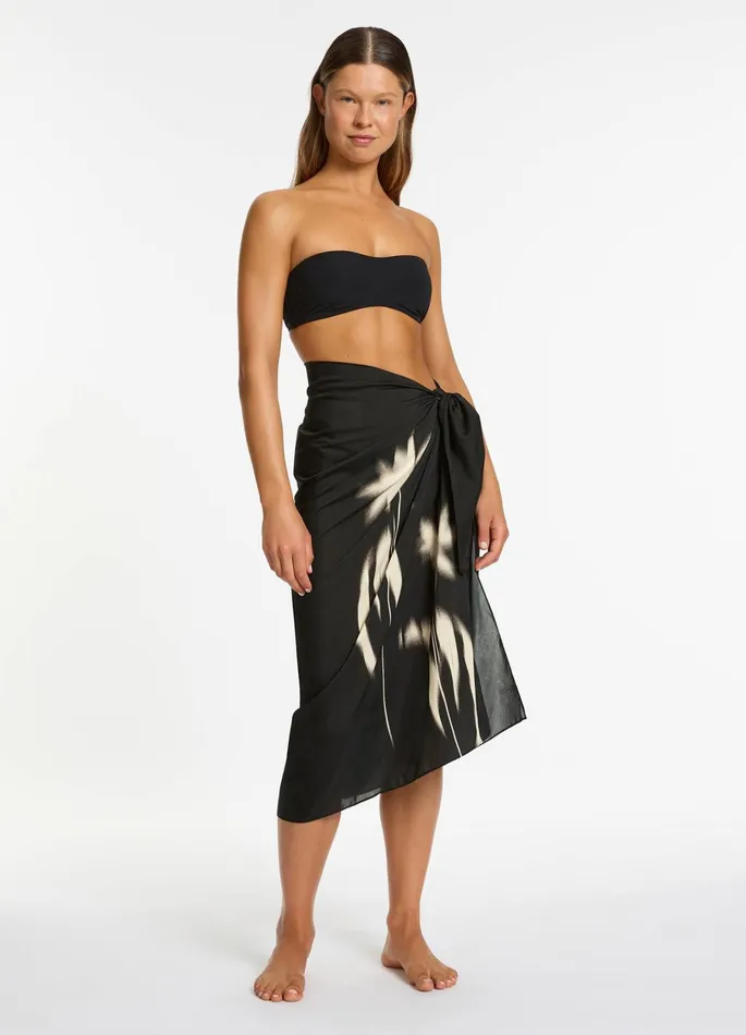 Elora Sarong Black Women JETS Australia Skirts and Sarongs