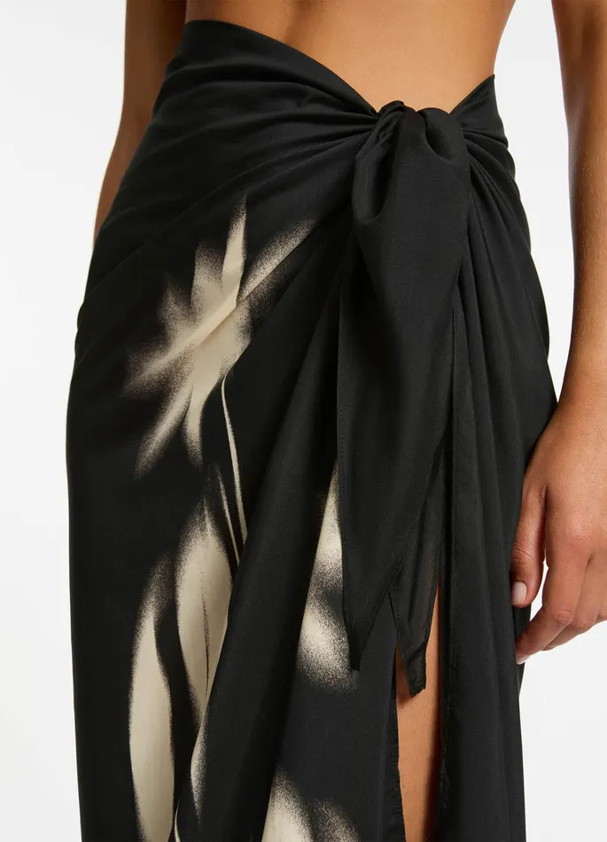 Elora Sarong Black Women JETS Australia Skirts and Sarongs
