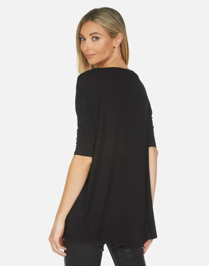 Eva X Kiss Black Women039s Lauren Moshi Short Sleeve