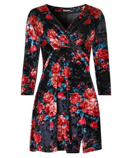 Favourite Festive Crushed Velour Tunic Berry Apparel Dresses Joebrowns Favourite Festive Crushed Velour Tunic Berry Apparel Dresses Joebrowns