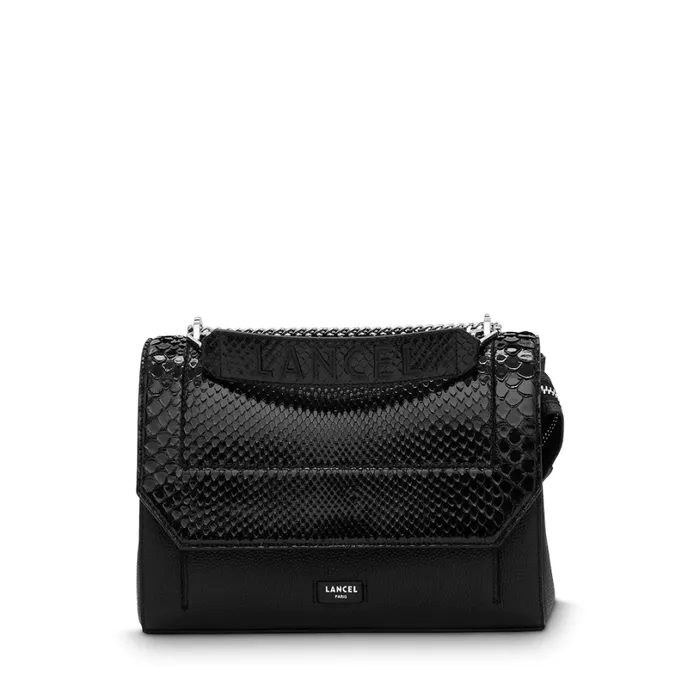 Flap Bag With Handle Black Women Lancel Shoulder Bags