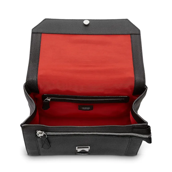 Flap Bag With Handle Black Women Lancel Shoulder Bags Flap Bag With Handle Black Women Lancel Shoulder Bags