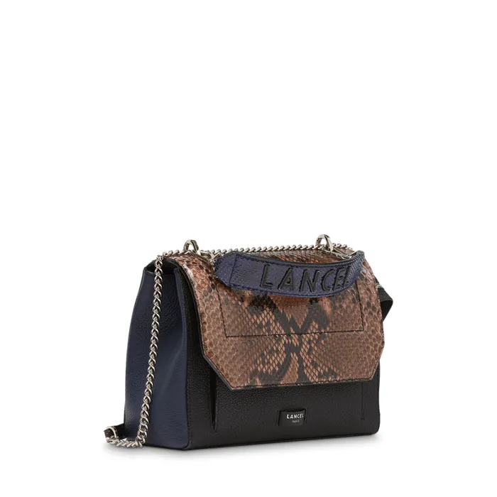 Flap Bag With Handle Brownblackpetrol Women Lancel Cross Body Bags Flap Bag With Handle Brownblackpetrol Women Lancel Cross Body Bags