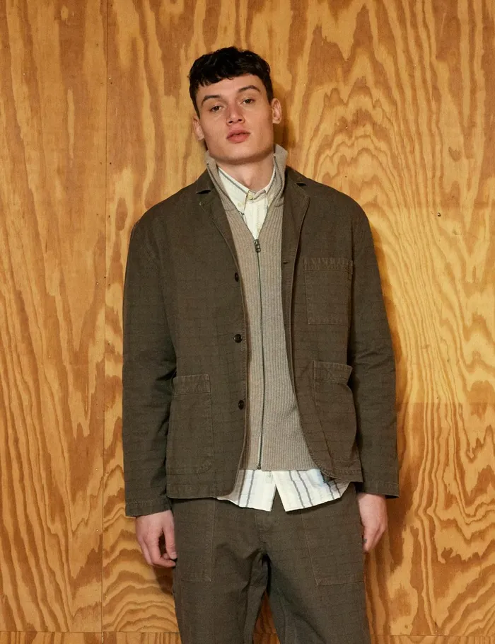 Fort Blazers VALLEY UNCONSTRUCTED BLAZER Cold Brown 8211 Men Fort Blazers VALLEY UNCONSTRUCTED BLAZER Cold Brown 8211 Men