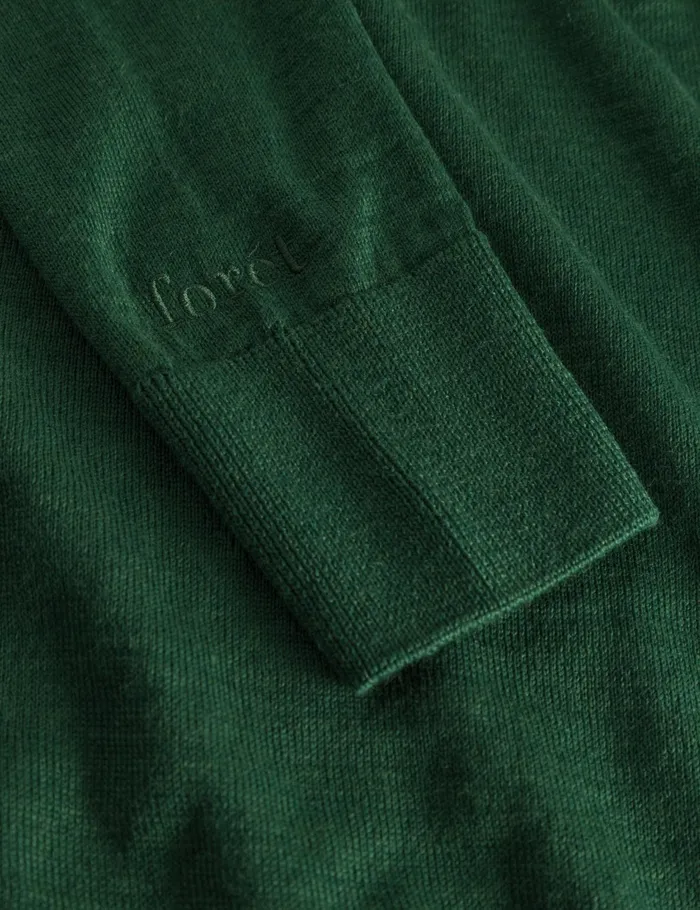 Fort Knitwear BASE MERINO POLO KNIT Green 8211 Men Fort Knitwear BASE MERINO POLO KNIT Green 8211 Men