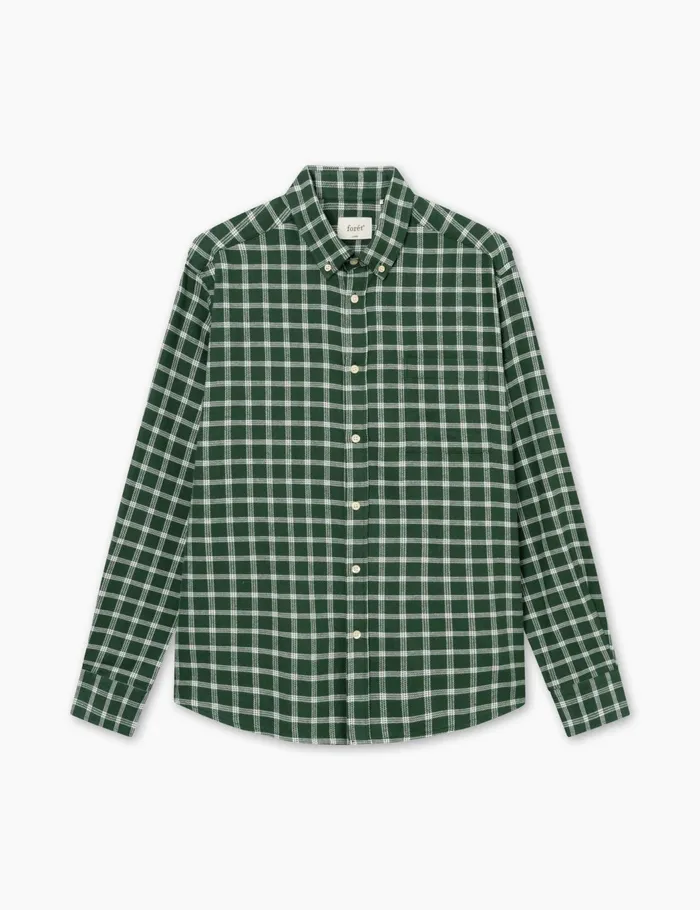 Fort Shirts HORNET FLANNEL SHIRT Greencloud 8211 Men