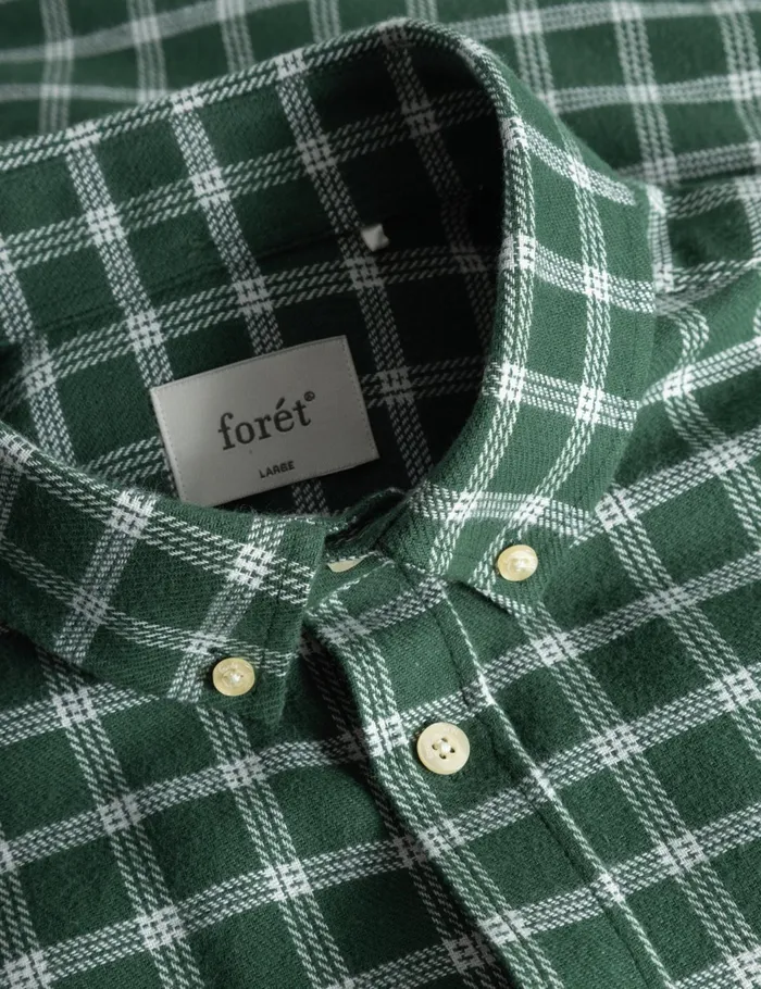 Fort Shirts HORNET FLANNEL SHIRT Greencloud 8211 Men Fort Shirts HORNET FLANNEL SHIRT Greencloud 8211 Men