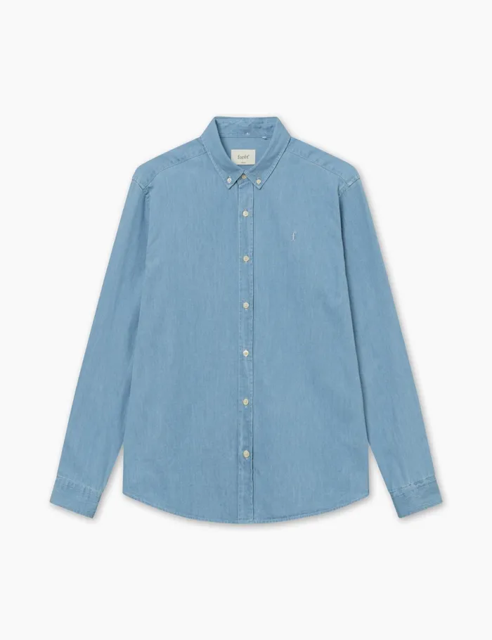 Fort Shirts LIFE SHIRT Light Chambray 8211 Men