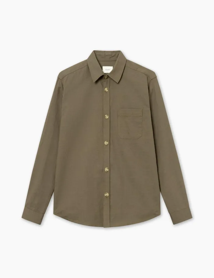 Fort Shirts MAP JACQUARD SHIRT Army 8211 Men