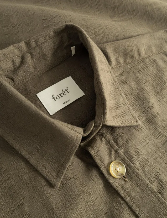 Fort Shirts MAP JACQUARD SHIRT Army 8211 Men Fort Shirts MAP JACQUARD SHIRT Army 8211 Men