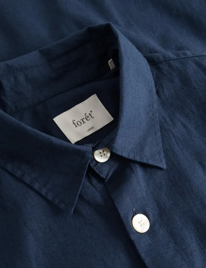 Fort Shirts SERENE LINEN SS SHIRT Navy 8211 Men Fort Shirts SERENE LINEN SS SHIRT Navy 8211 Men