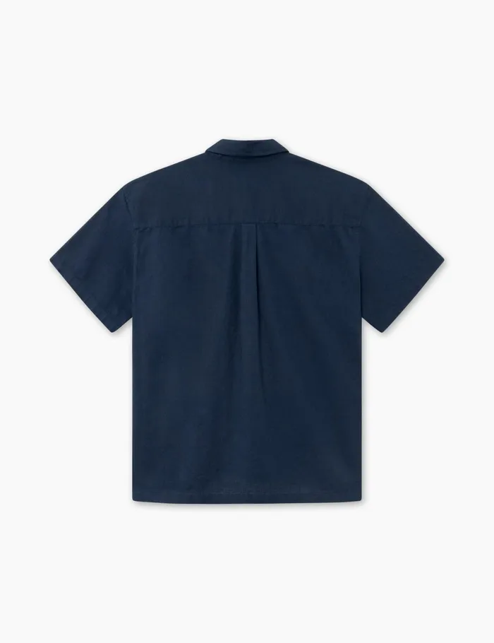 Fort Shirts SERENE LINEN SS SHIRT Navy 8211 Men Fort Shirts SERENE LINEN SS SHIRT Navy 8211 Men