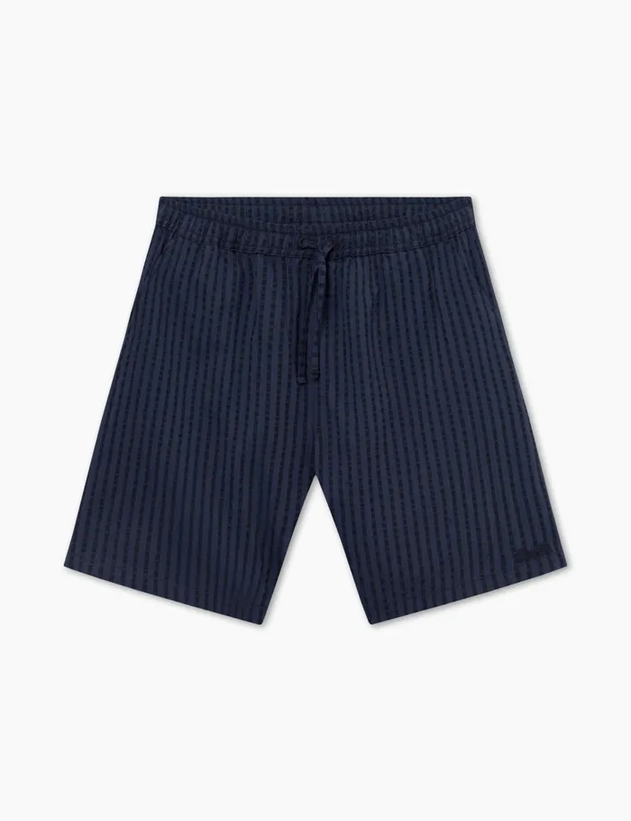 Fort Shorts VOLE SEERSUCKER SHORTS Navy 8211 Men