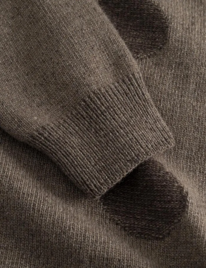 Fort Sweatshirts CIRCLE JACQUARD KNIT Cold Brown 8211 Men