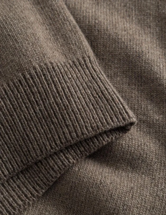 Fort Sweatshirts CIRCLE JACQUARD KNIT Cold Brown 8211 Men