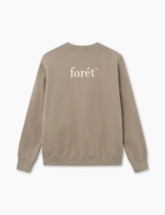 Fort Sweatshirts STILL SWEATSHIRT Taupe 8211 Men Fort Sweatshirts STILL SWEATSHIRT Taupe 8211 Men