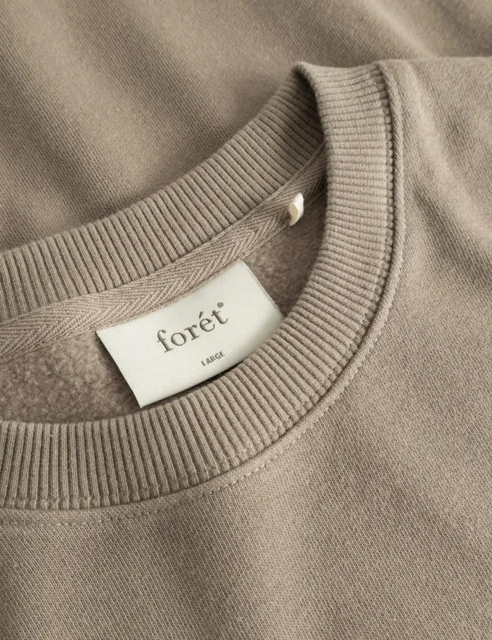 Fort Sweatshirts STILL SWEATSHIRT Taupe 8211 Men Fort Sweatshirts STILL SWEATSHIRT Taupe 8211 Men