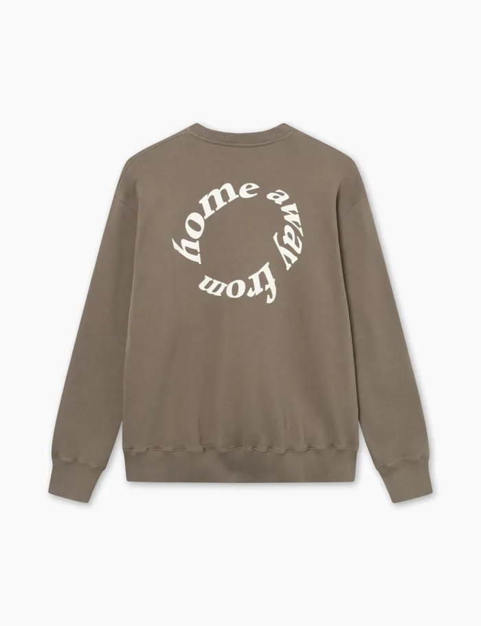 Fort Sweatshirts TURN SWEATSHIRT Cold Brown 8211 Men Fort Sweatshirts TURN SWEATSHIRT Cold Brown 8211 Men