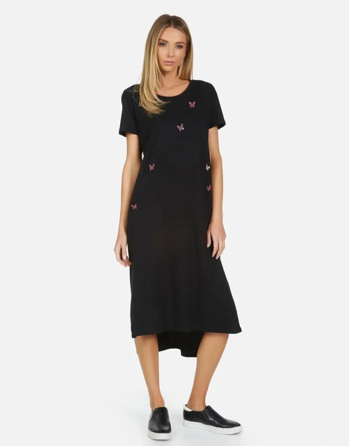 Genesis X Crystal Butterflies Black Women039s Lauren Moshi Dresses