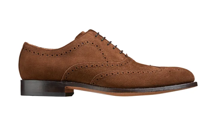 Hampstead 8211 Castagnia Suede Men Barker Shoes Mens Oxfords