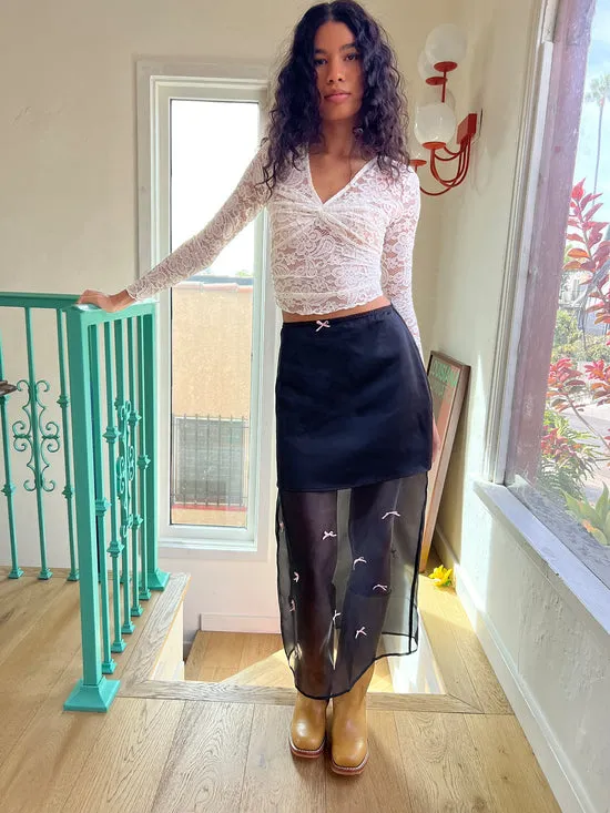 Harper Bow Tiered Skirt Bpb Women Bottoms Lisa Says Gah