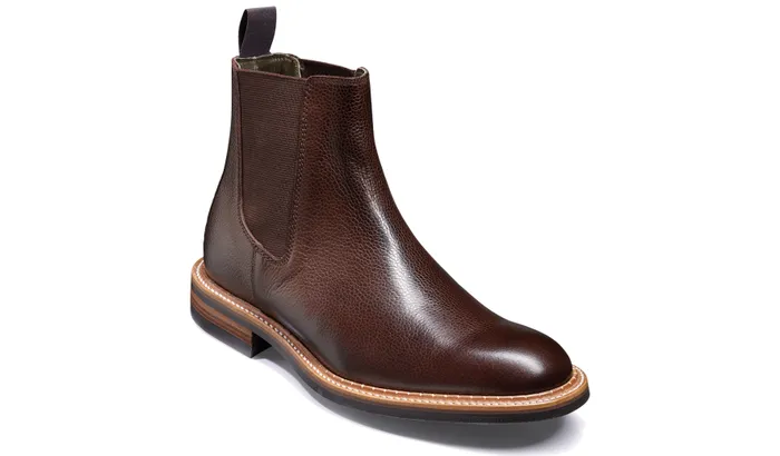 Harrowick 8211 Dark Brown Grain Men Barker Shoes Mens Boots