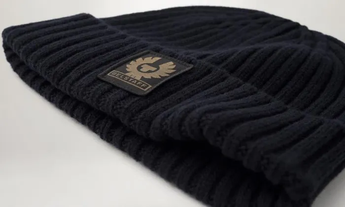Hats MenWomen Belstaff Watch Beanie Hat Dark Navy Hats MenWomen Belstaff Watch Beanie Hat Dark Navy