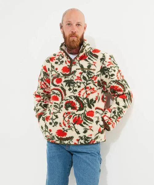 Hoodies and Sweatshirts Fabulous Floral Fleece Cream 8211 Joebrowns Apparel