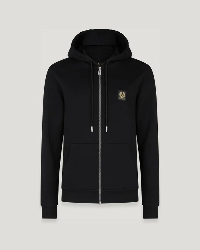 Hoodies and Sweatshirts Men Belstaff Belstaff Full Zip Hoodie Black