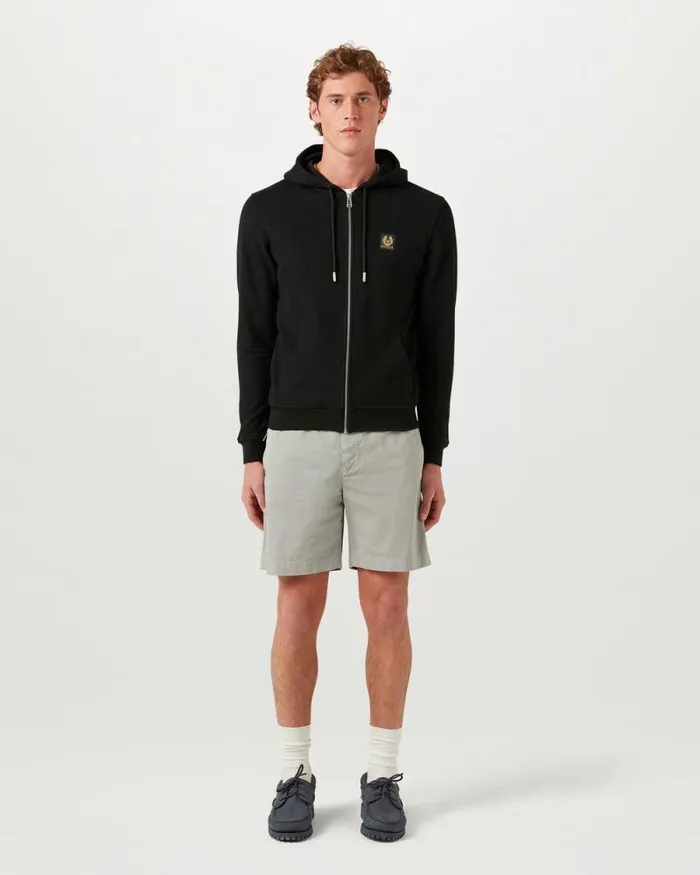 Hoodies and Sweatshirts Men Belstaff Belstaff Full Zip Hoodie Black Hoodies and Sweatshirts Men Belstaff Belstaff Full Zip Hoodie Black