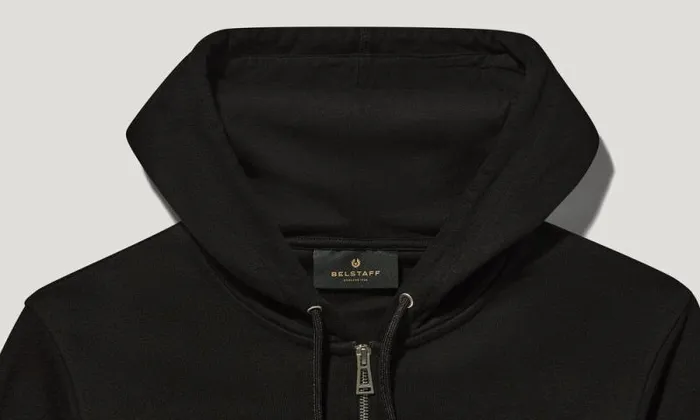 Hoodies and Sweatshirts Men Belstaff Belstaff Full Zip Hoodie Black Hoodies and Sweatshirts Men Belstaff Belstaff Full Zip Hoodie Black