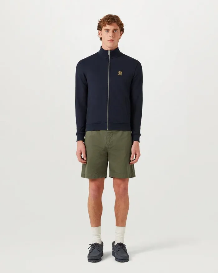Hoodies and Sweatshirts Men Belstaff Belstaff Full Zip Sweatshirt Dark Ink Hoodies and Sweatshirts Men Belstaff Belstaff Full Zip Sweatshirt Dark Ink