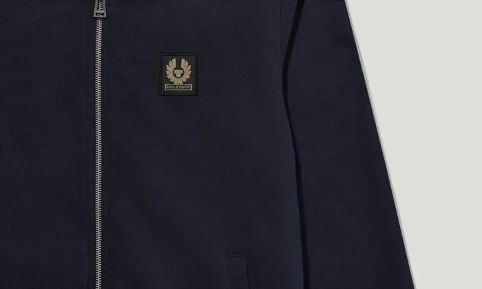 Hoodies and Sweatshirts Men Belstaff Belstaff Full Zip Sweatshirt Dark Ink Hoodies and Sweatshirts Men Belstaff Belstaff Full Zip Sweatshirt Dark Ink
