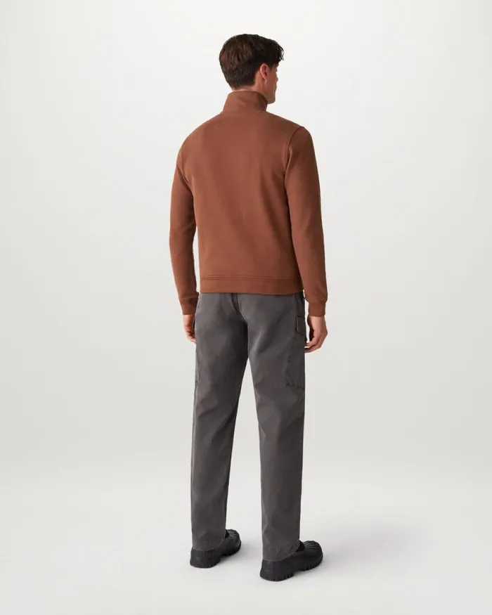 Hoodies and Sweatshirts Men Belstaff Belstaff Quarter Zip Sweatshirt Deep Copper Hoodies and Sweatshirts Men Belstaff Belstaff Quarter Zip Sweatshirt Deep Copper