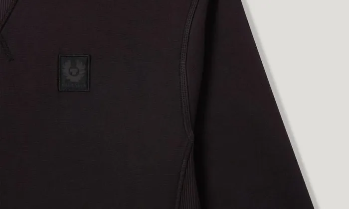 Hoodies and Sweatshirts Men Belstaff Hockley Crewneck Sweatshirt Washed Black Hoodies and Sweatshirts Men Belstaff Hockley Crewneck Sweatshirt Washed Black