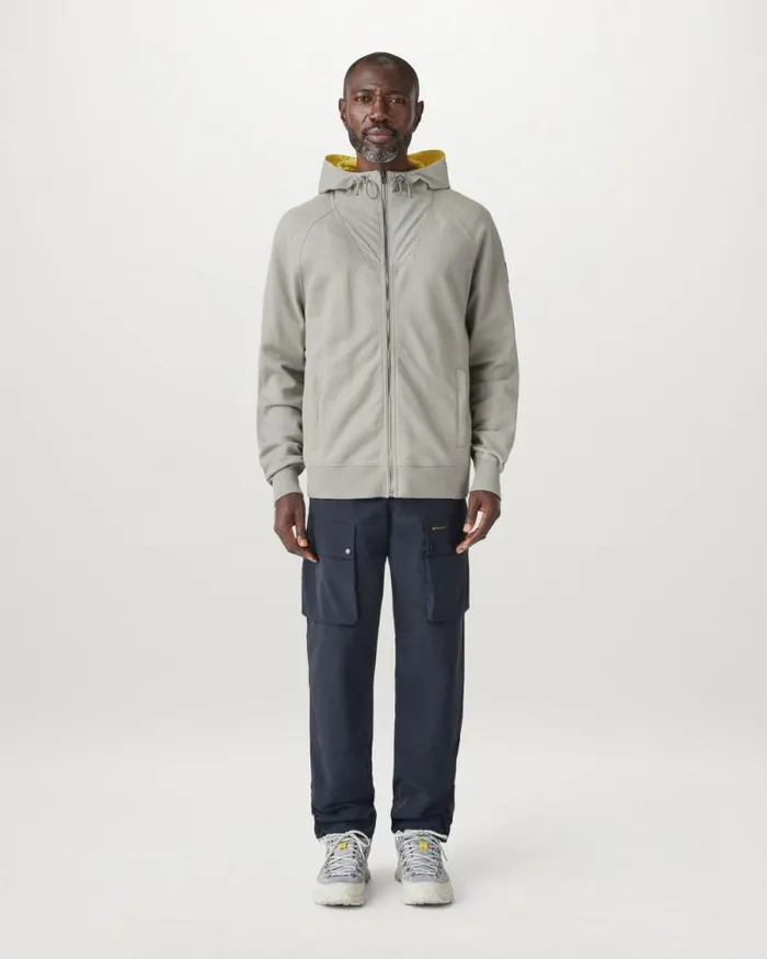 Hoodies and Sweatshirts Men Belstaff Tarn Full Zip Hoodie Cloud Grey Yellow Oxide Hoodies and Sweatshirts Men Belstaff Tarn Full Zip Hoodie Cloud Grey Yellow Oxide