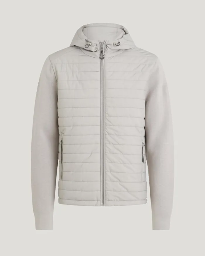 Hoodies and Sweatshirts Men Belstaff Vert Full Zip Cardigan Chrome Grey
